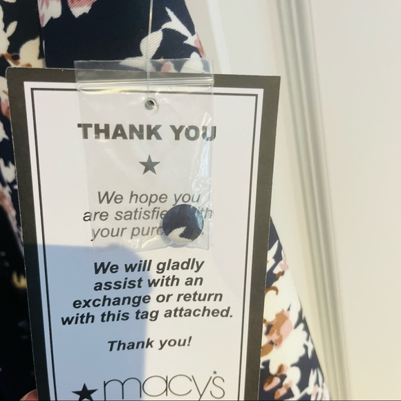 NWT Juniors Floral Mock-Neck Fit & Flare Dress - Picture 6 of 8